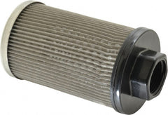 Flow Ezy Filters - 60 Mesh, 38 LPM, 10 GPM, 3.2" Diam, Female Suction Strainer without Bypass - 1 Port NPT, 5.8" Long - Exact Tooling