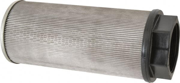 Flow Ezy Filters - 100 Mesh, 378 LPM, 100 GPM, 5.2" Diam, Female Suction Strainer without Bypass - 3 Port NPT, 12-1/2" Long - Exact Tooling