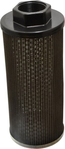 Flow Ezy Filters - 60 Mesh, 114 LPM, 30 GPM, 4.3" Diam, Female Suction Strainer without Bypass - 1-1/2 Port NPT, 9.8" Long - Exact Tooling