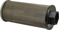 Flow Ezy Filters - 60 Mesh, 189 LPM, 50 GPM, 4.2" Diam, Female Suction Strainer without Bypass - 1-1/2 Port NPT, 9.8" Long - Exact Tooling