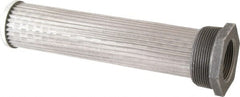 Flow Ezy Filters - 100 Mesh, 95 LPM, 25 GPM, 2" Diam, Male/Female Tank Mounted Strainer - 2 x 1 1/4 Port NPT, 9.6" Long - Exact Tooling