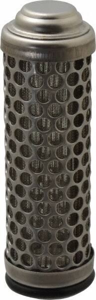 Flow Ezy Filters - 238 Micron, 1" Outside Diam, 3.4" Long, Stainless Steel Wire Cloth Media, Filter Element - 0.6" Inside Diam, Stainless Steel - Exact Tooling