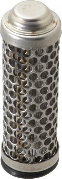Flow Ezy Filters - 149 Micron, 1" Outside Diam, 3.4" Long, Stainless Steel Wire Cloth Media, Filter Element - 0.6" Inside Diam, Stainless Steel - Exact Tooling
