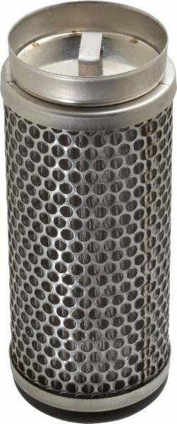 Flow Ezy Filters - 149 Micron, 2.1" Outside Diam, 5" Long, Stainless Steel Wire Cloth Media, Filter Element - 1.4" Inside Diam, Stainless Steel - Exact Tooling