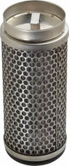Flow Ezy Filters - 149 Micron, 2.1" Outside Diam, 5" Long, Stainless Steel Wire Cloth Media, Filter Element - 1.4" Inside Diam, Stainless Steel - Exact Tooling