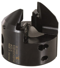 Kennametal - Series KSEM, 16.5mm ID, 43mm Overall Diam, 42mm OAL Drilling Chamfer Ring - 3.42807R001 Insert, 45° Chamfer, 2 Inserts - Exact Tooling