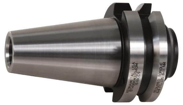 Kennametal - KM32 System Size, BT40 Taper, Modular Tool Holding System Adapter - 90mm Projection, 155.4mm OAL, Through Coolant - Exact Tooling