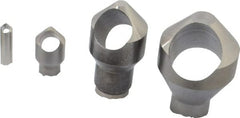 M.A. Ford - 4 Piece, 3/16 to 1-1/8" Head Diam, 82° Included Angle, Single End Countersink Set - Exact Tooling