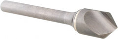 SGS - 1/2" Head Diam, 1/4" Shank Diam, 1 Flute 90° Solid Carbide Countersink - Exact Tooling