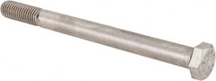 Value Collection - 1/2-13 UNC, 6" Length Under Head Hex Head Cap Screw - Partially Threaded, Grade 316 Stainless Steel, Uncoated, 3/4" Hex - Exact Tooling
