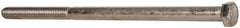 Value Collection - 1/2-13 UNC, 9" Length Under Head Hex Head Cap Screw - Partially Threaded, Grade 316 Stainless Steel, Uncoated, 3/4" Hex - Exact Tooling