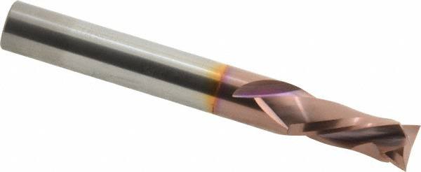 Onsrud - 3/8" Cutting Diam x 7/8" Length of Cut, 2 Flute, Compression Spiral Router Bit - Marathon Coated, Right Hand Cut, Solid Carbide, 3" OAL x 3/8" Shank Diam, Double Edge, 30° Helix Angle - Exact Tooling