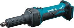 Makita - 1/4 Inch Collet, 25,000 RPM, Straight, Electric Die Grinder - 18 Volt - Exact Tooling