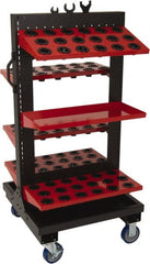 Huot - 90 Tool Capacity, CAPTO C6 Taper ToolScoot Tree CNC Tool Cart - Exact Tooling