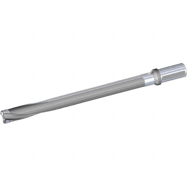 Kennametal - Series KSEM Plus, Head Connection FDS28, 10xD, 1-1/2" Shank Diam, Drill Body - SSF Toolholder, 26.49mm Nose Diam, 440.26mm OAL, 345.01mm Drill Body Length, 288.01mm Flute Length, Weldon Flat Shank, Through Coolant - Exact Tooling