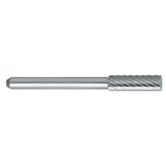 ‎SN-53 -3/16 × 1/4 LOC × 1/8 Shank × 1-1/2 OAL 10 Degree Inverted Angle Carbide Medium Right Hand Spiral Burr - Exact Tooling