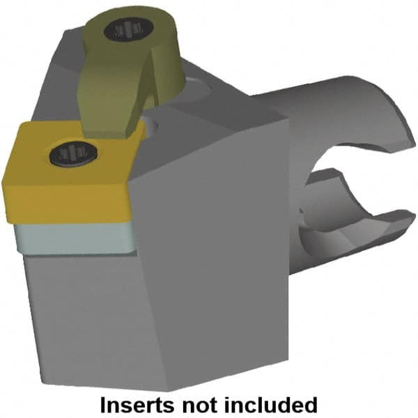 Kennametal - Right Hand Cut, Size KM25, SN.. Insert Compatiblity, Modular Turning & Profiling Cutting Unit Head - 7.35mm Ctr to Cutting Edge, 30mm Head Length, Series KM Mini - Exact Tooling