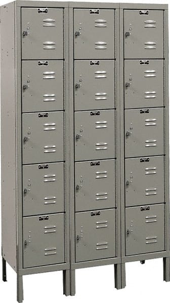 Hallowell - 15 Door, 5 Tier, Premium Box Lockers - Exact Tooling
