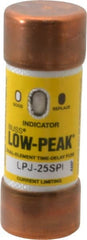Cooper Bussmann - 300 VDC, 600 VAC, 25 Amp, Time Delay General Purpose Fuse - Fuse Holder Mount, 2-1/4" OAL, 100 at DC, 300 at AC (RMS) kA Rating, 13/16" Diam - Exact Tooling