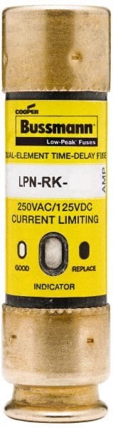 Cooper Bussmann - 125 VDC, 250 VAC, 35 Amp, Time Delay General Purpose Fuse - Fuse Holder Mount, 76.2mm OAL, 100 at DC, 300 at AC (RMS) kA Rating, 13/16" Diam - Exact Tooling
