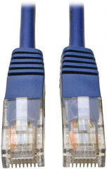 Tripp-Lite - Cat5e, 24 AWG, 8 Wires, 550 MHz, Unshielded Network & Ethernet Cable - Blue, PVC, 100' OAL - Exact Tooling