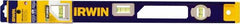 Irwin - Magnetic 24" Long 3 Vial I-Beam Level - Aluminum, Blue/Yellow, 1 Level & 2 Plumb Vials - Exact Tooling