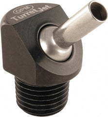 QPM Products - 5/16" Hose Inside Diam, Coolant Hose Nozzle - NPT, for Use with CNC Lathes - Exact Tooling