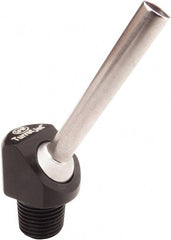 QPM Products - 1/4" Hose Inside Diam, Coolant Hose Nozzle - NPT, for Use with CNC Lathes - Exact Tooling