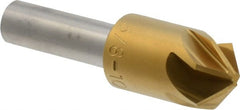 M.A. Ford - 5/8" Head Diam, 3/8" Shank Diam, 6 Flute 100° High Speed Steel Countersink - Exact Tooling