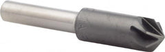 M.A. Ford - 3/8" Head Diam, 1/4" Shank Diam, 6 Flute 100° High Speed Steel Countersink - ALtima Blaze Finish, 2" OAL - Exact Tooling