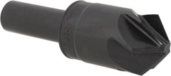 M.A. Ford - 7/8" Head Diam, 1/2" Shank Diam, 6 Flute 100° High Speed Steel Countersink - Exact Tooling