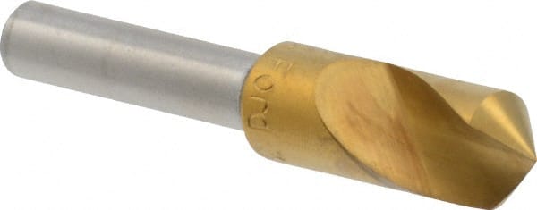 M.A. Ford - 3/8" Head Diam, 1/4" Shank Diam, 1 Flute 100° High Speed Steel Countersink - Exact Tooling