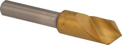 M.A. Ford - 3/8" Head Diam, 1/4" Shank Diam, 1 Flute 90° High Speed Steel Countersink - Exact Tooling