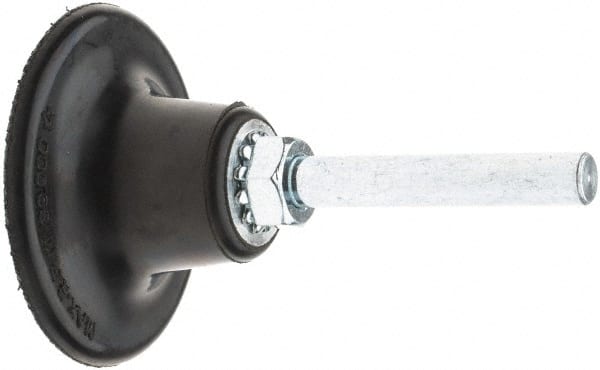 Superior Abrasives - 2" Diam Quick-Change Disc Backing Pad - 1/4" Shank Diam, Medium Density, Type R Compatible - Exact Tooling