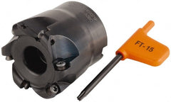 Kennametal - 50.8mm Cut Diam, 5mm Max Depth, 3/4" Arbor Hole, 7 Inserts, RD.. 1003... Insert Style, Indexable Copy Face Mill - KDM200 Cutter Style, 50.04mm High, Series KDM - Exact Tooling