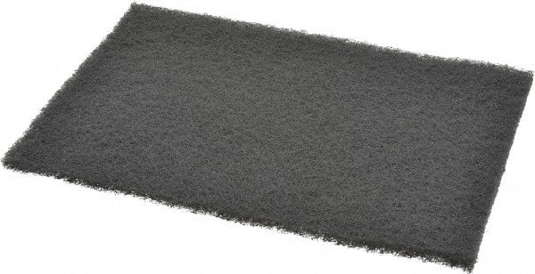 3M - Ultra Fine Grade, Silicon Carbide Hand Pad - Gray, 6" Wide x 9" Long, Nonwoven - Exact Tooling
