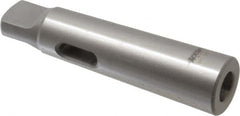 Accupro - MT1 Inside Morse Taper, MT3 Outside Morse Taper, Standard Reducing Sleeve - Soft with Hardened Tang, 1/4" Projection, 4" OAL - Exact Tooling