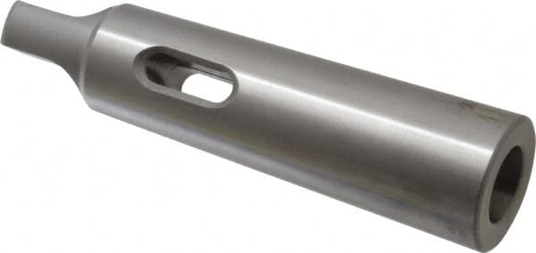 Accupro - MT2 Inside Morse Taper, MT4 Outside Morse Taper, Standard Reducing Sleeve - Soft with Hardened Tang, 1/4" Projection, 4-7/8" OAL - Exact Tooling