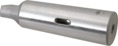 Accupro - MT1 Inside Morse Taper, MT5 Outside Morse Taper, Standard Reducing Sleeve - Soft with Hardened Tang, 1/4" Projection, 6-1/8" OAL - Exact Tooling