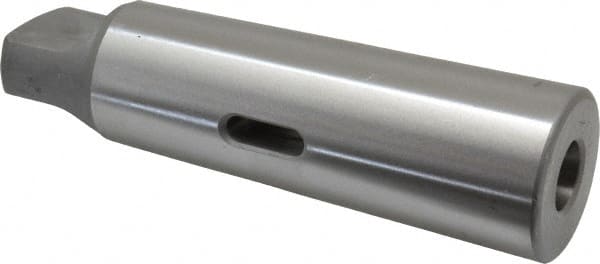 Accupro - MT2 Inside Morse Taper, MT5 Outside Morse Taper, Standard Reducing Sleeve - Soft with Hardened Tang, 1/4" Projection, 6-1/8" OAL - Exact Tooling