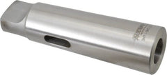 Accupro - MT3 Inside Morse Taper, MT5 Outside Morse Taper, Standard Reducing Sleeve - Soft with Hardened Tang, 1/4" Projection, 6-13/16" OAL - Exact Tooling