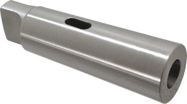 Accupro - MT4 Inside Morse Taper, MT6 Outside Morse Taper, Standard Reducing Sleeve - Soft with Hardened Tang, 3/8" Projection, 8-9/16" OAL - Exact Tooling