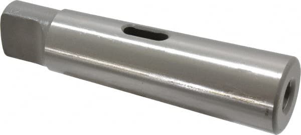 Accupro - MT1 Inside Morse Taper, MT4 Outside Morse Taper, Standard Reducing Sleeve - Hardened & Ground Throughout, 1/4" Projection, 4-7/8" OAL - Exact Tooling