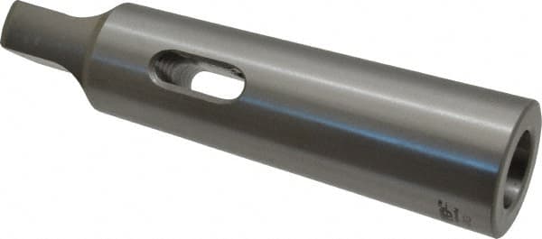 Accupro - MT2 Inside Morse Taper, MT4 Outside Morse Taper, Standard Reducing Sleeve - Hardened & Ground Throughout, 1/4" Projection, 4-7/8" OAL - Exact Tooling