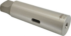 Accupro - MT1 Inside Morse Taper, MT5 Outside Morse Taper, Standard Reducing Sleeve - Hardened & Ground Throughout, 1/4" Projection, 6-1/8" OAL - Exact Tooling