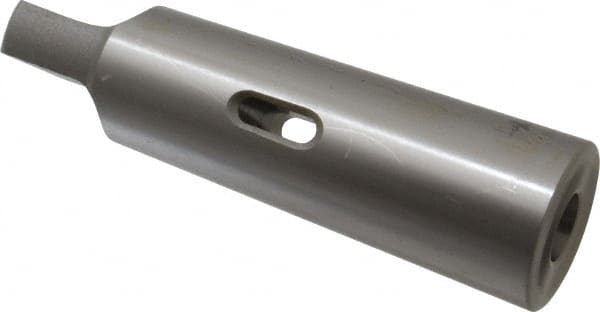 Accupro - MT2 Inside Morse Taper, MT5 Outside Morse Taper, Standard Reducing Sleeve - Hardened & Ground Throughout, 1/4" Projection, 6-1/8" OAL - Exact Tooling