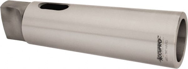 Accupro - MT6 Inside Morse Taper, MT7 Outside Morse Taper, Standard Reducing Sleeve - Hardened & Ground Throughout, 1-1/4" Projection, 13-11/16" OAL - Exact Tooling