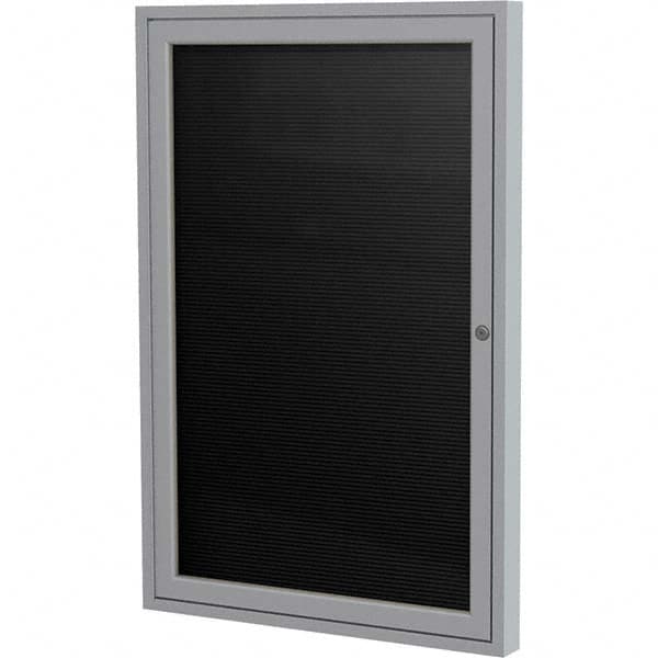 Ghent - Cork Bulletin Boards Style: Enclosed Letterboard Color: Black - Exact Tooling