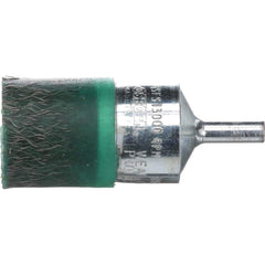 Osborn - End Brushes; Fill Material: Steel ; Filament/Wire Diameter Range (Decimal Inch): Up to 0.0100 ; Filament/Wire Diameter (Decimal Inch): 0.0060 ; Wire Type: Crimped ; Bridled: No ; Pilot: No - Exact Tooling