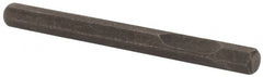 PRO-SOURCE - 1-1/2" OAL, 1/8" Shank Diam, Hex Chisel - Hex Drive, Hex Shank, Alloy Steel - Exact Tooling